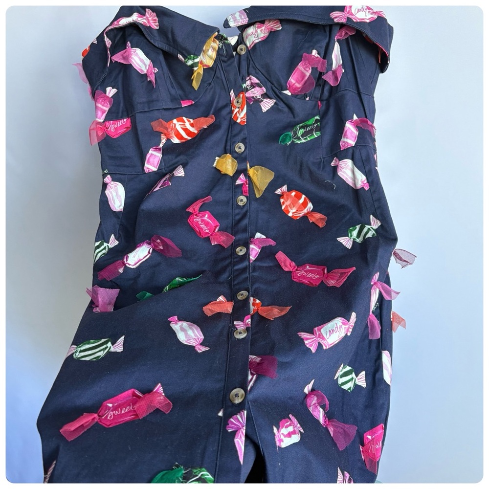 NWT Anthropologie Maeve Printed Buttondown Mini 3D Candies Vacay Party Dress - Picture 10 of 12